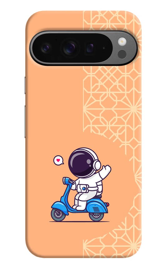 Cute Astronaut Riding Google Pixel 9 Pro XL Hard Case Back Cover by Casekaro