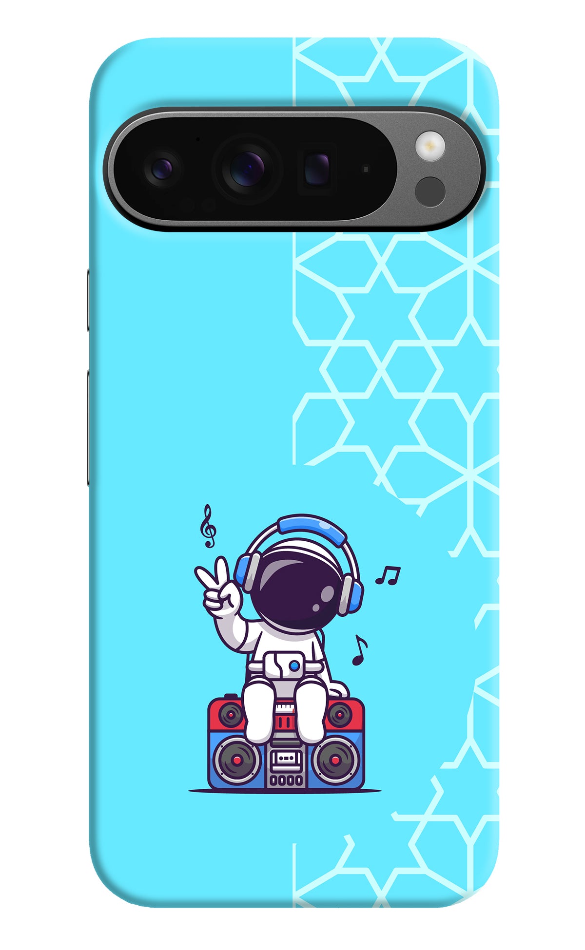 Cute Astronaut Chilling Google Pixel 9 Pro XL Back Cover