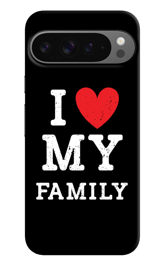 I Love My Family Google Pixel 9 Pro XL Back Cover