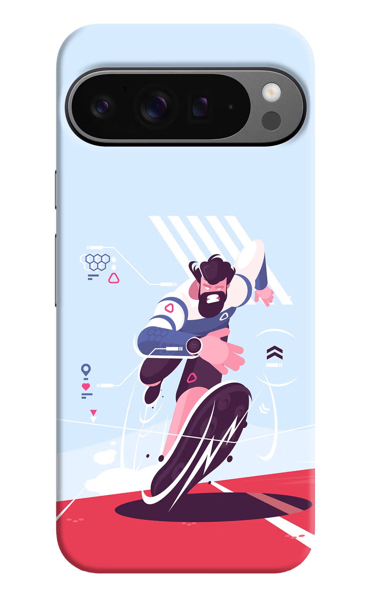 Run Pro Google Pixel 9 Pro XL Hard Case Back Cover by Casekaro
