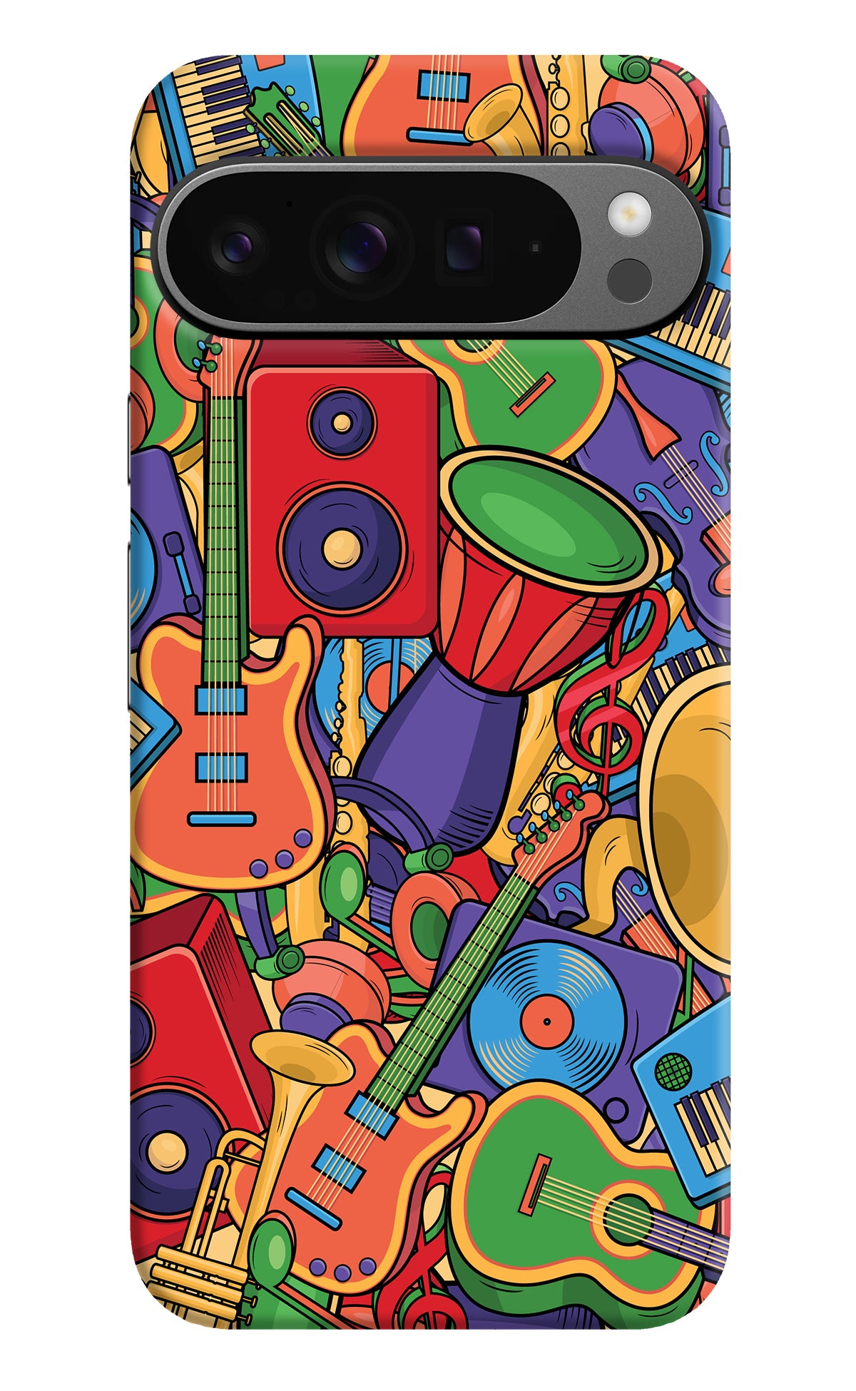 Music Instrument Doodle Google Pixel 9 Pro XL Back Cover