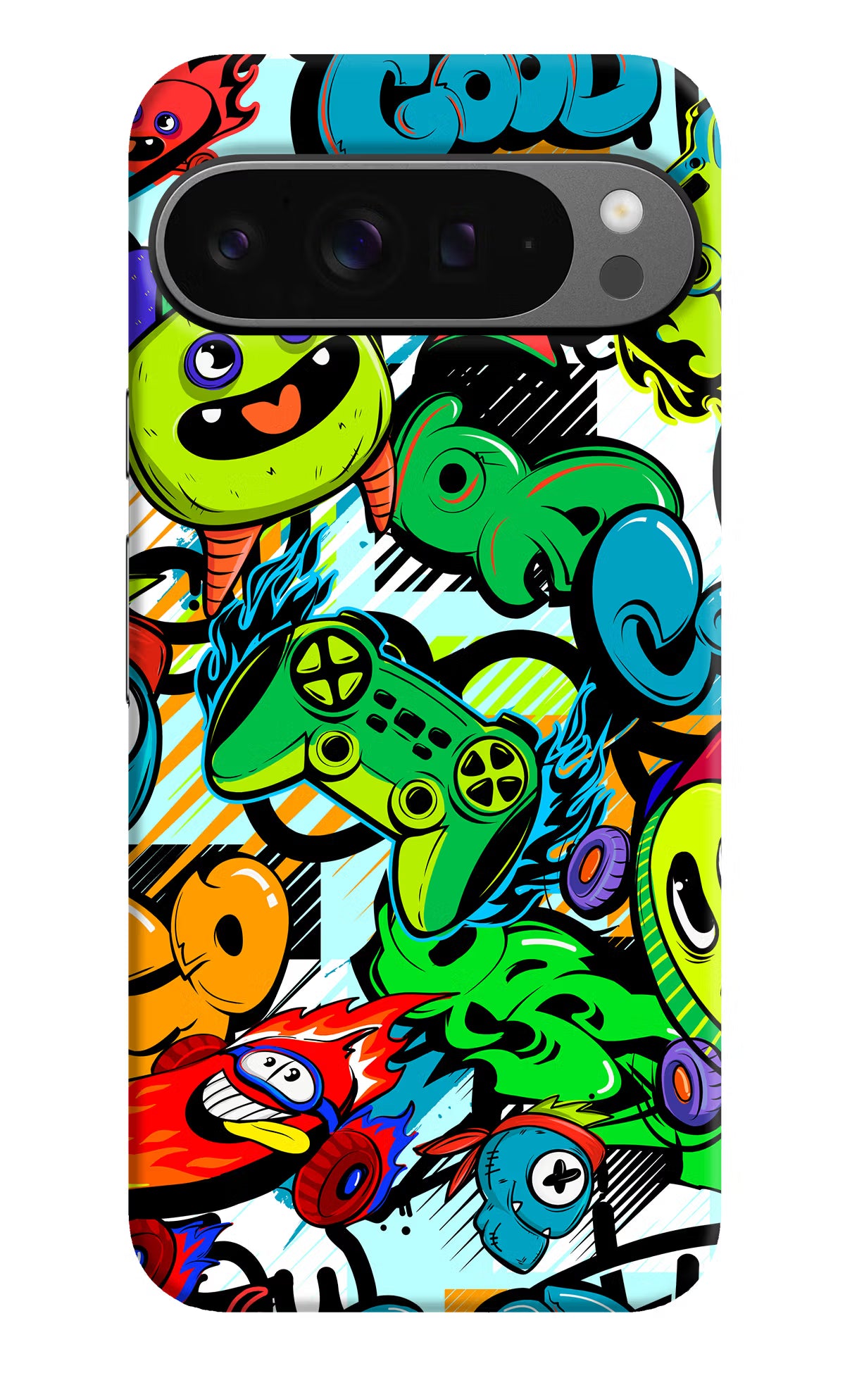 Game Doodle Google Pixel 9 Pro XL Hard Case Back Cover by Casekaro