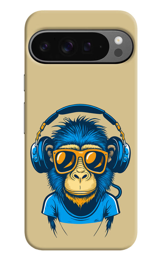 Monkey Headphone Google Pixel 9 Pro XL Hard Case Back Cover by Casekaro
