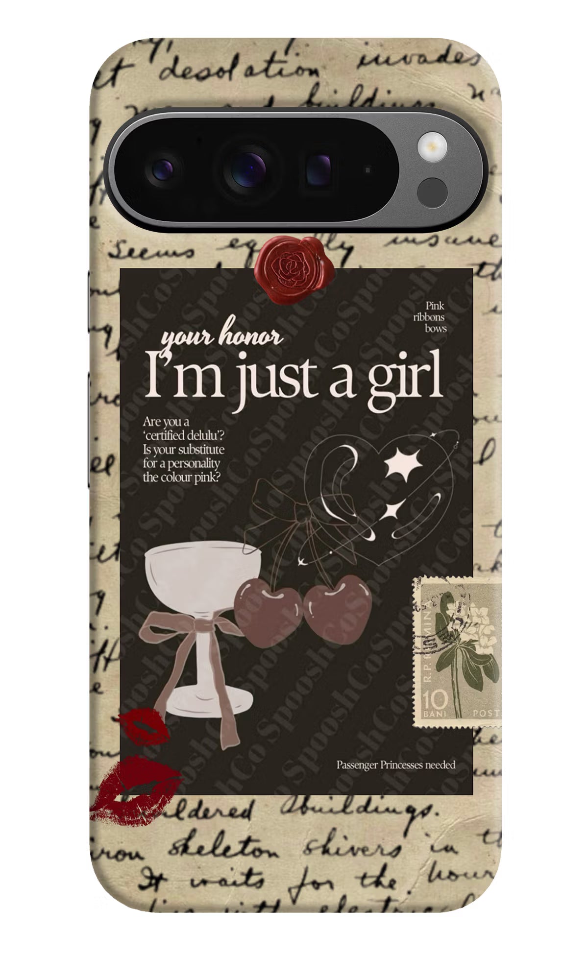 I am just a girl Google Pixel 9 Pro XL Hard Case Back Cover by Casekaro