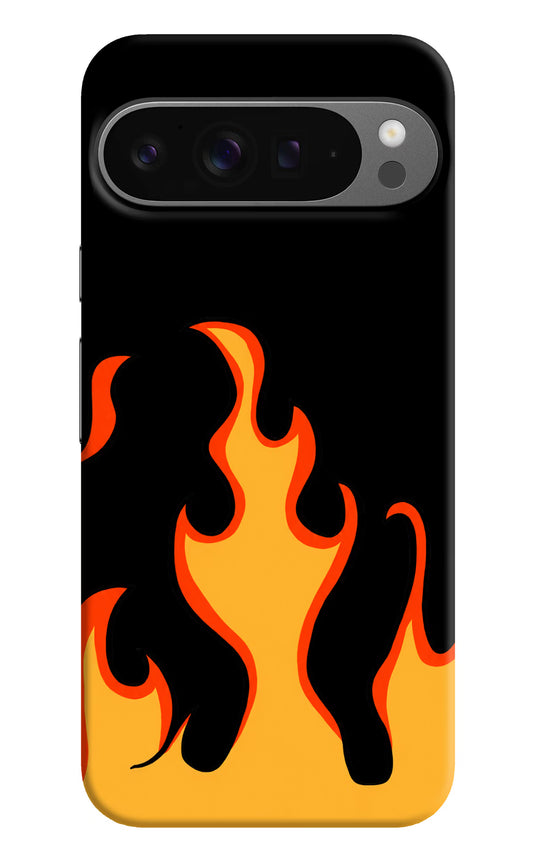 Fired Up – Black Google Pixel 9 Pro XL Hard Case Back Cover by Casekaro