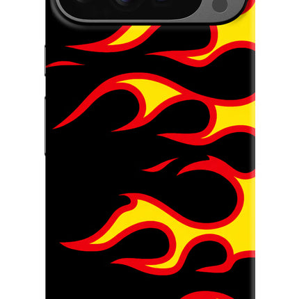 Side Sweep Flames Google Pixel 9 Pro XL Hard Case Back Cover by Casekaro