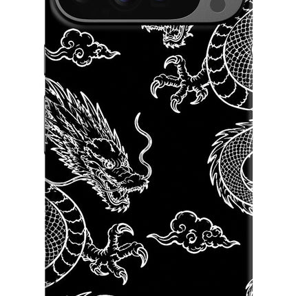 Twin Dragons Google Pixel 9 Pro XL Hard Case Back Cover by Casekaro