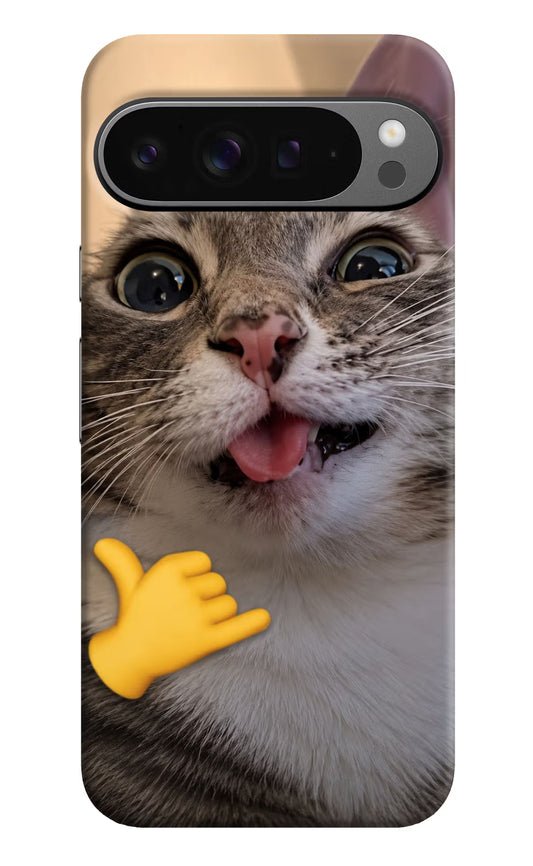 Silly Cat Call Google Pixel 9 Pro XL Hard Case Back Cover by Casekaro