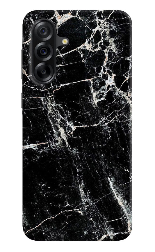 Black Marble Texture Samsung A36 5G Hard Case Back Cover by Casekaro