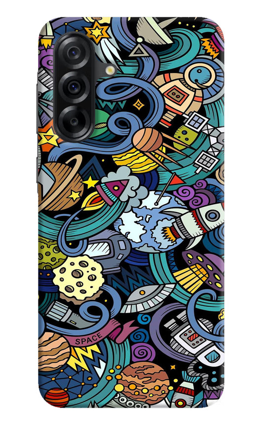 Space Abstract Samsung A36 5G Hard Case Back Cover by Casekaro