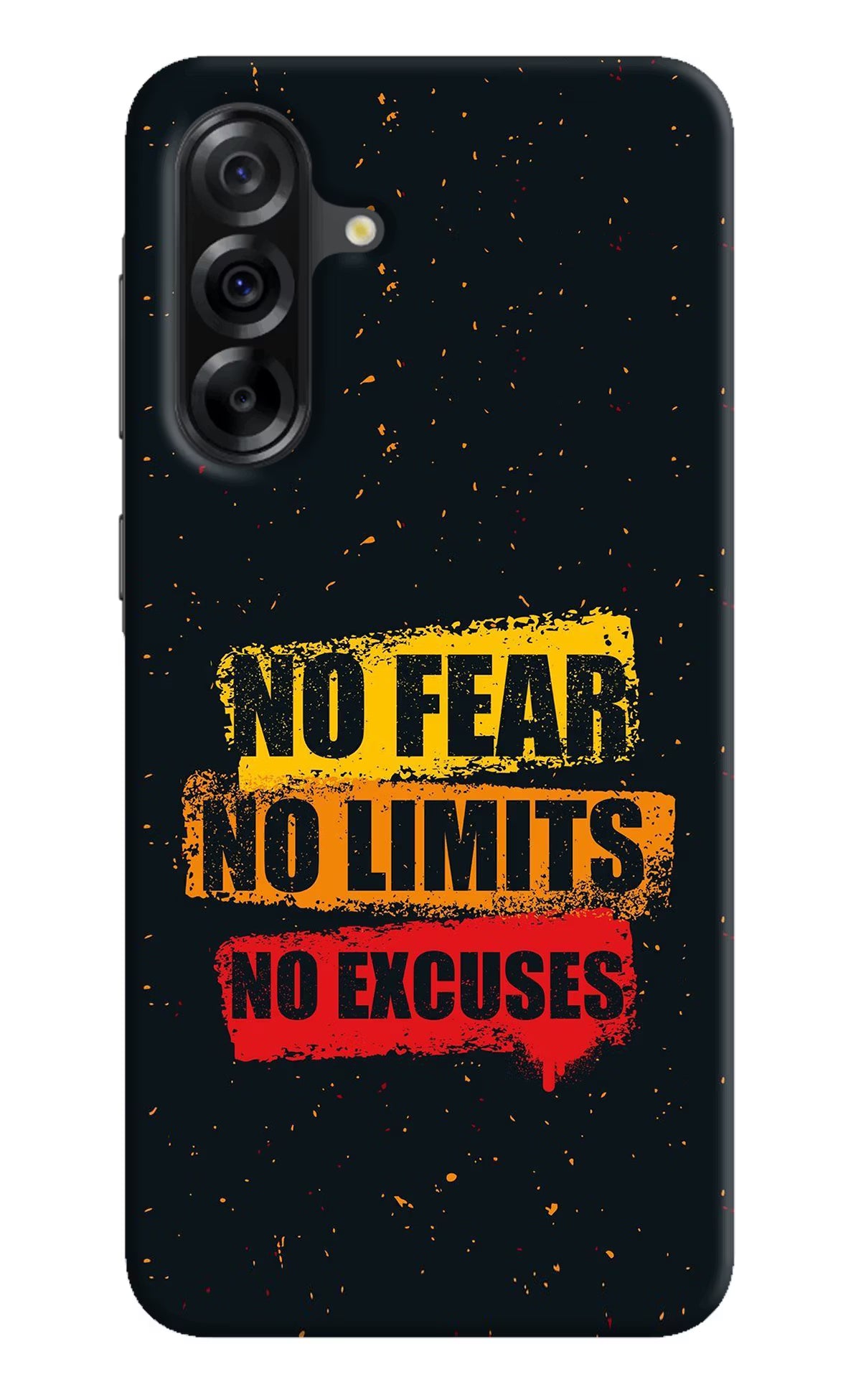 No Fear No Limits No Excuse Samsung A36 5G Hard Case Back Cover by Casekaro