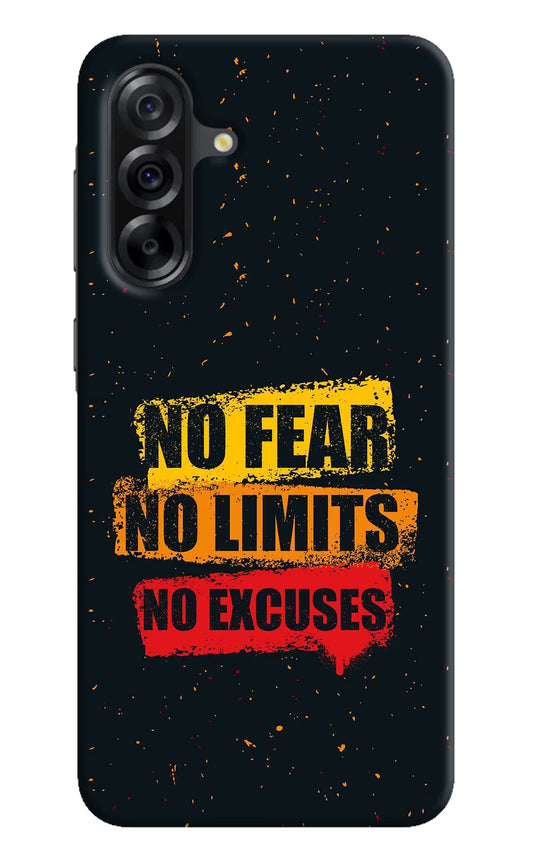 No Fear No Limits No Excuse Samsung A36 5G Hard Case Back Cover by Casekaro