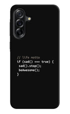 Life Motto Code Samsung A36 5G Hard Case Back Cover by Casekaro