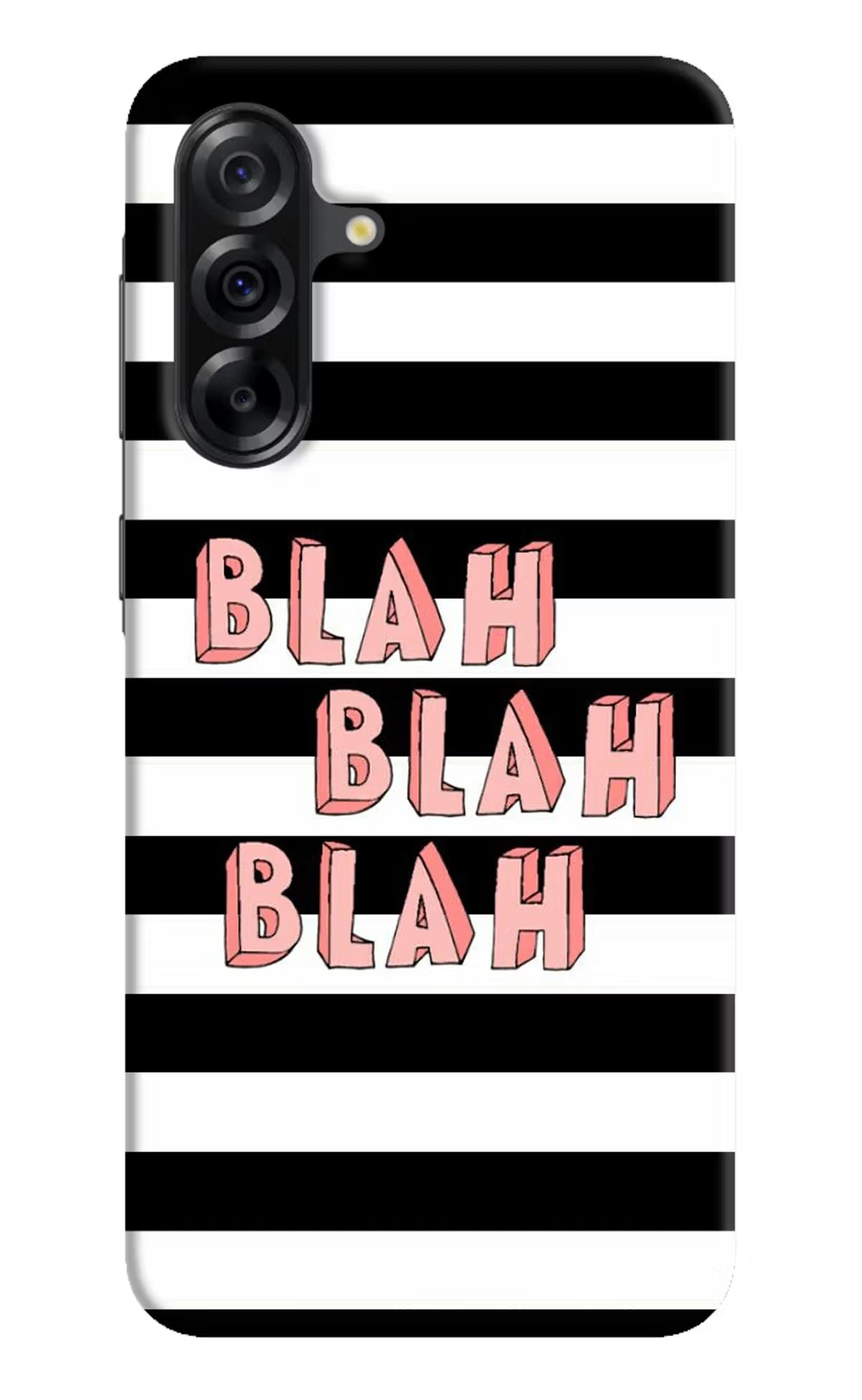 Blah Blah Blah Samsung A36 5G Hard Case Back Cover by Casekaro