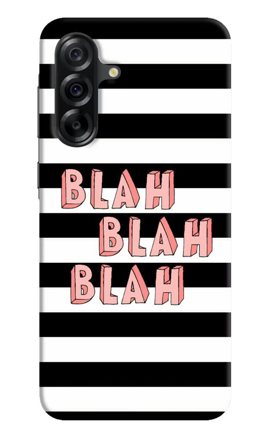Blah Blah Blah Samsung A36 5G Hard Case Back Cover by Casekaro