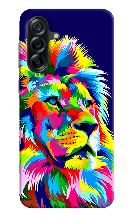 Vector Art Lion Samsung A36 5G Hard Case Back Cover by Casekaro