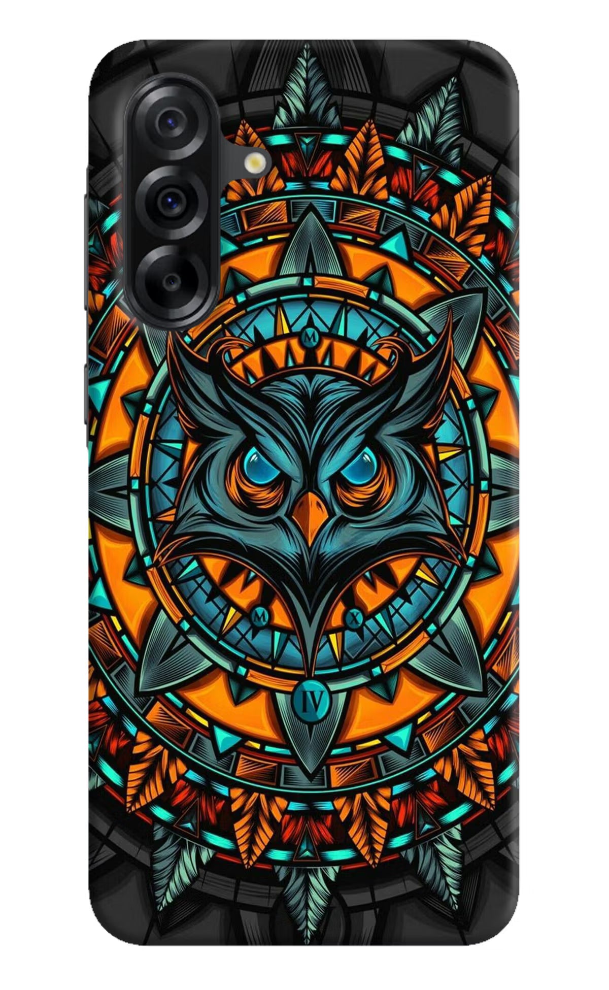 Angry Owl Art Samsung A36 5G Hard Case Back Cover by Casekaro