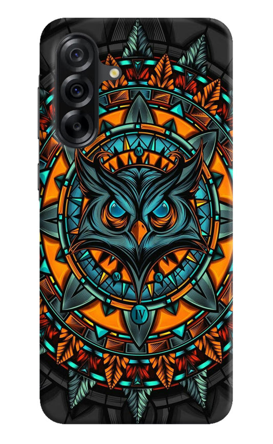 Angry Owl Art Samsung A36 5G Hard Case Back Cover by Casekaro