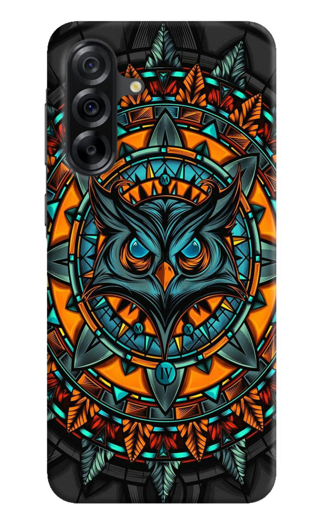 Angry Owl Art Samsung A36 5G Hard Case Back Cover by Casekaro