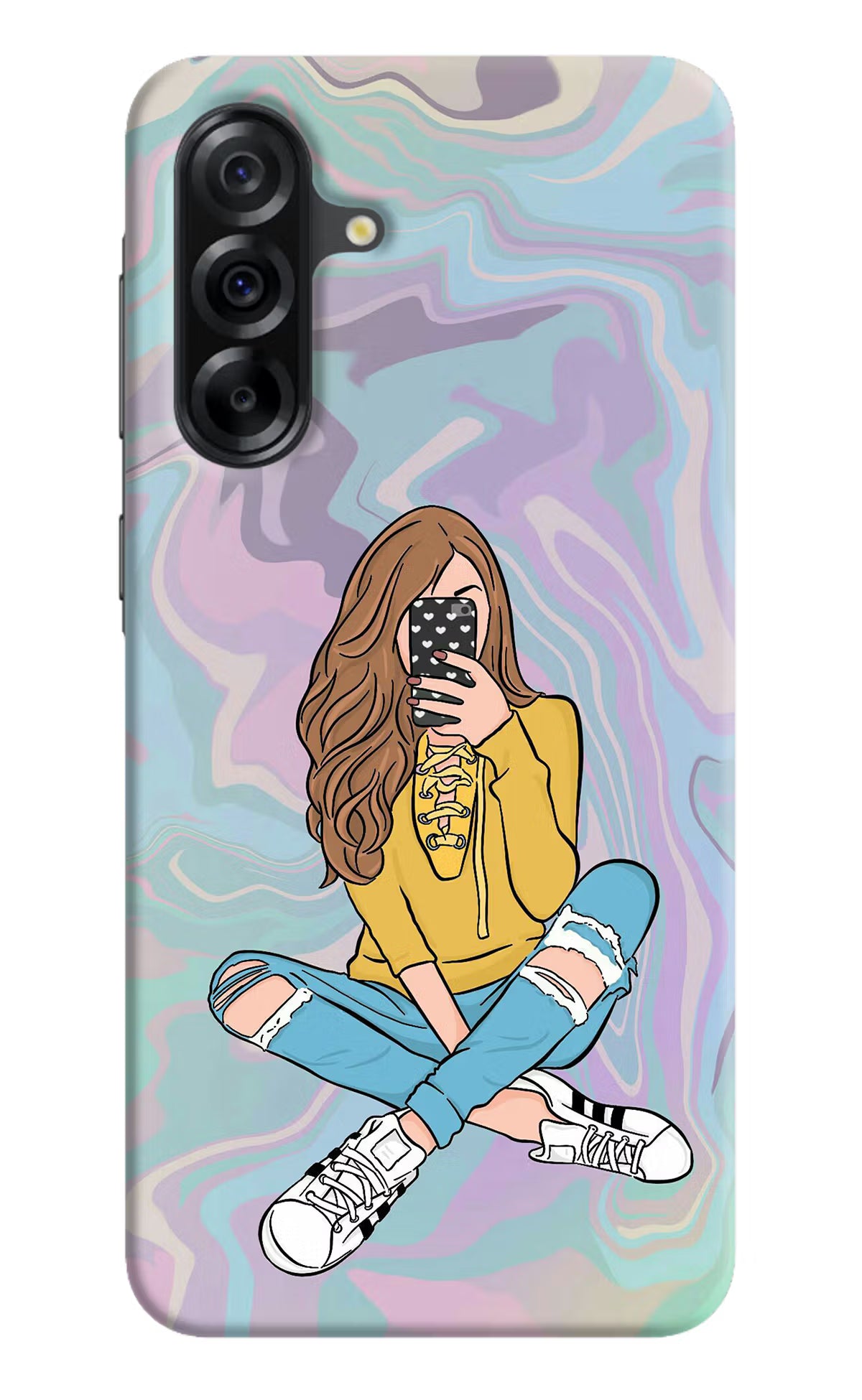 Selfie Girl Samsung A36 5G Hard Case Back Cover by Casekaro