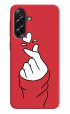 Korean Love Sign Samsung A36 5G Hard Case Back Cover by Casekaro