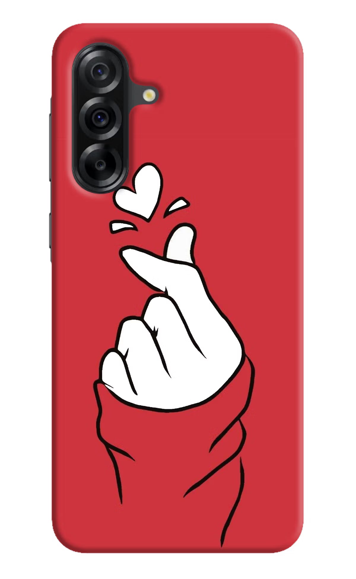 Korean Love Sign Samsung A36 5G Hard Case Back Cover by Casekaro