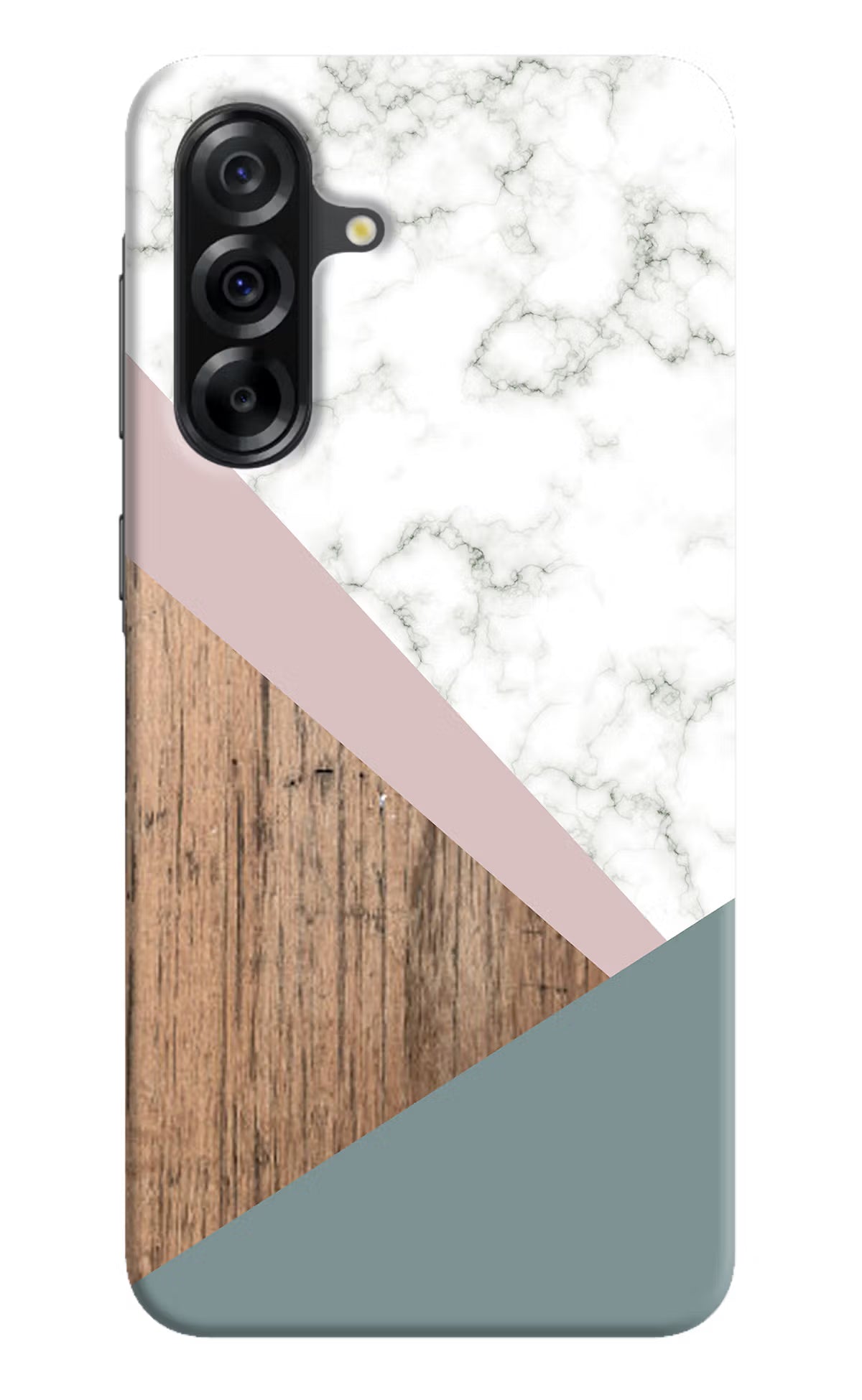Marble wood Abstract Samsung A36 5G Hard Case Back Cover by Casekaro