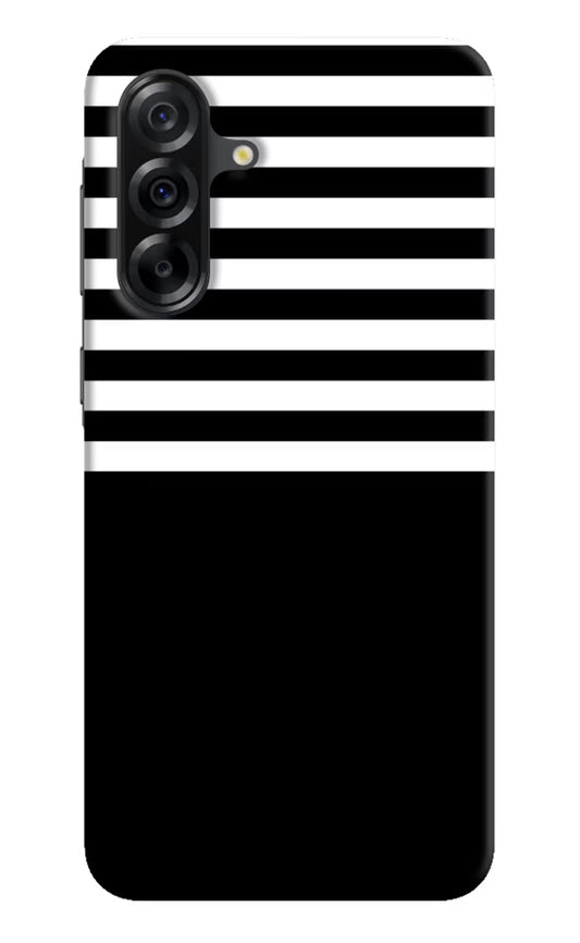 Black and White Print Samsung A36 5G Hard Case Back Cover by Casekaro