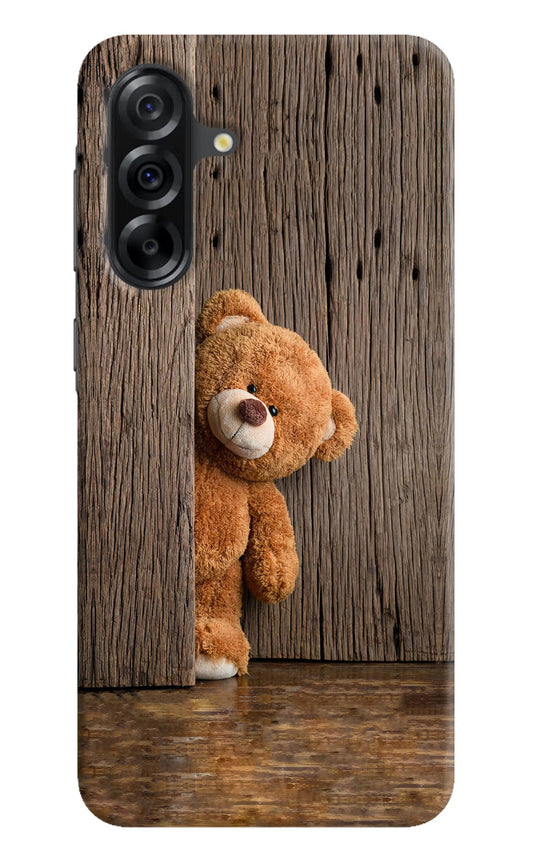 Teddy Wooden Samsung A36 5G Hard Case Back Cover by Casekaro