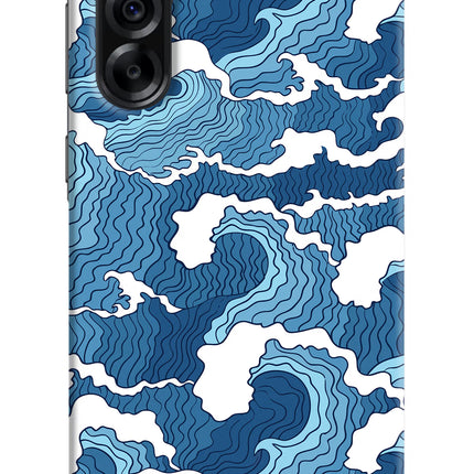 Blue Waves Samsung A36 5G Hard Case Back Cover by Casekaro