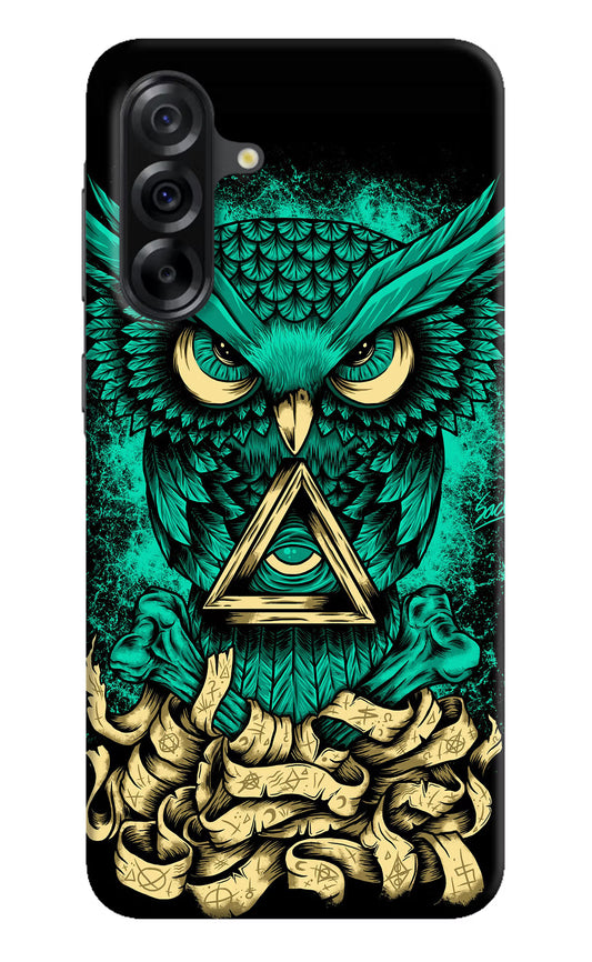 Green Owl Samsung A36 5G Hard Case Back Cover by Casekaro