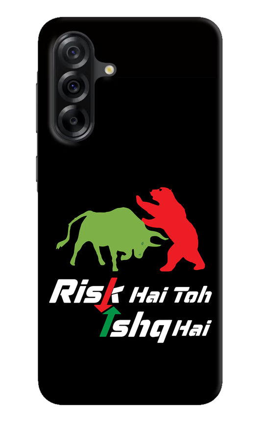 Risk Hai Toh Ishq Hai Samsung A36 5G Hard Case Back Cover by Casekaro