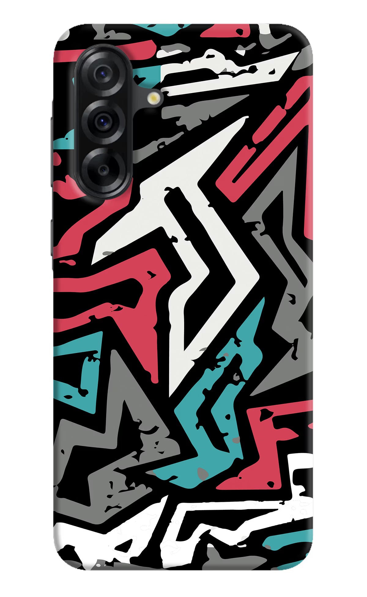 Geometric Graffiti Samsung A36 5G Hard Case Back Cover by Casekaro