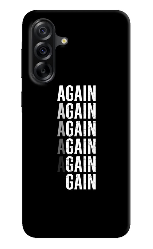 Again Again Gain Samsung A36 5G Hard Case Back Cover by Casekaro