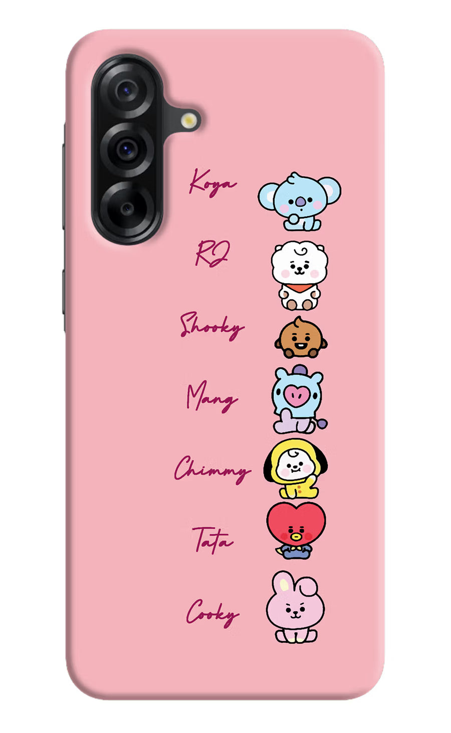 BTS names Samsung A36 5G Back Cover, Hard case