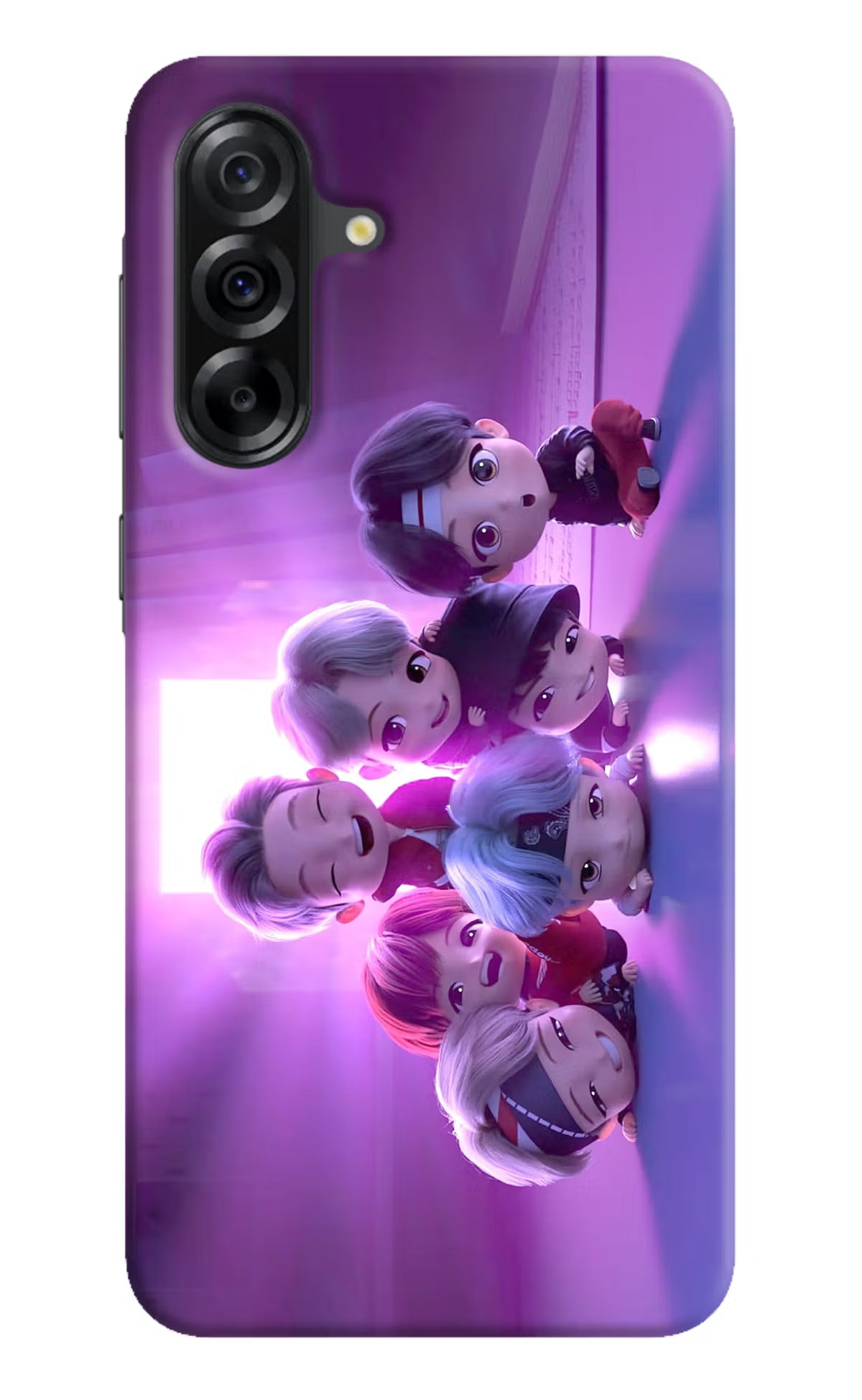 BTS Chibi Samsung A36 5G Hard Case Back Cover by Casekaro