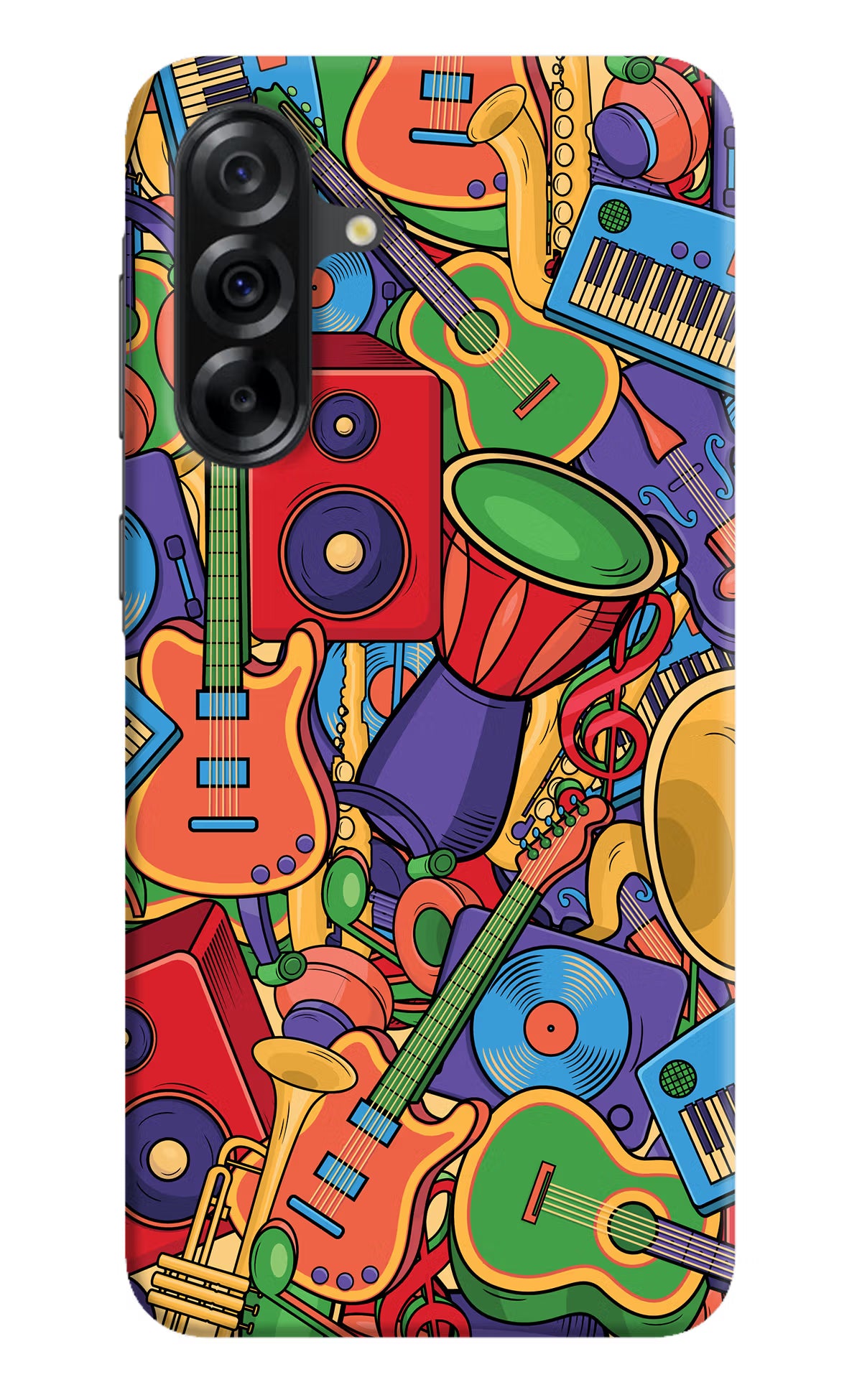 Music Instrument Doodle Samsung A36 5G Hard Case Back Cover by Casekaro