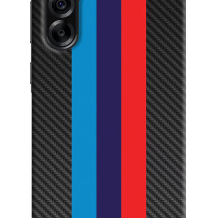 BMW Stripes Pattern Samsung A36 5G Hard Case Back Cover by Casekaro