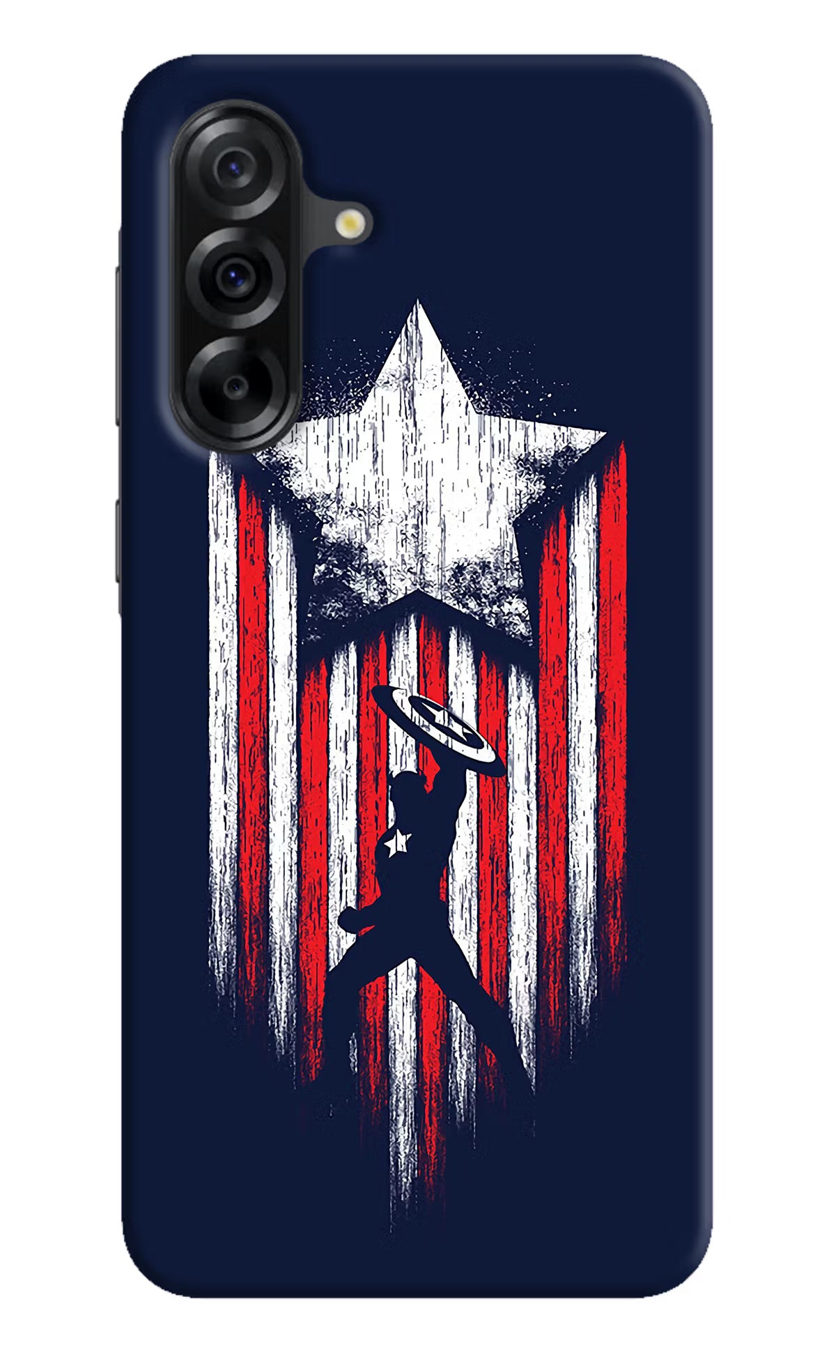 Captain America Marvel Art Samsung A36 5G Hard Case Back Cover by Casekaro
