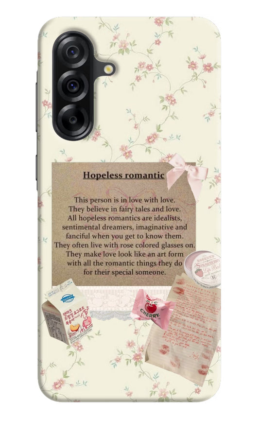 Hopeless Romantic Samsung A36 5G Hard Case Back Cover by Casekaro