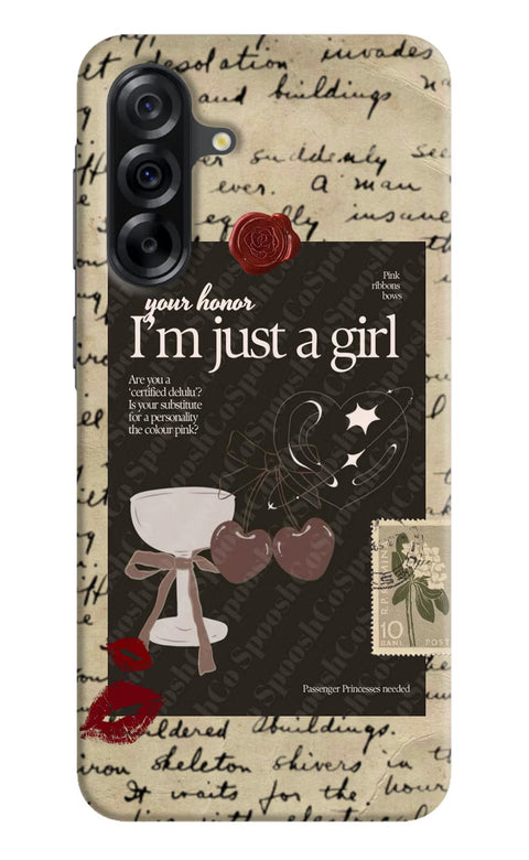 I am just a girl Samsung A36 5G Back Cover