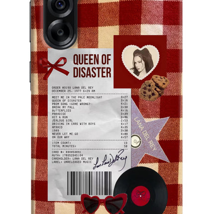 Queen of Disaster Samsung A36 5G Hard Case Back Cover by Casekaro