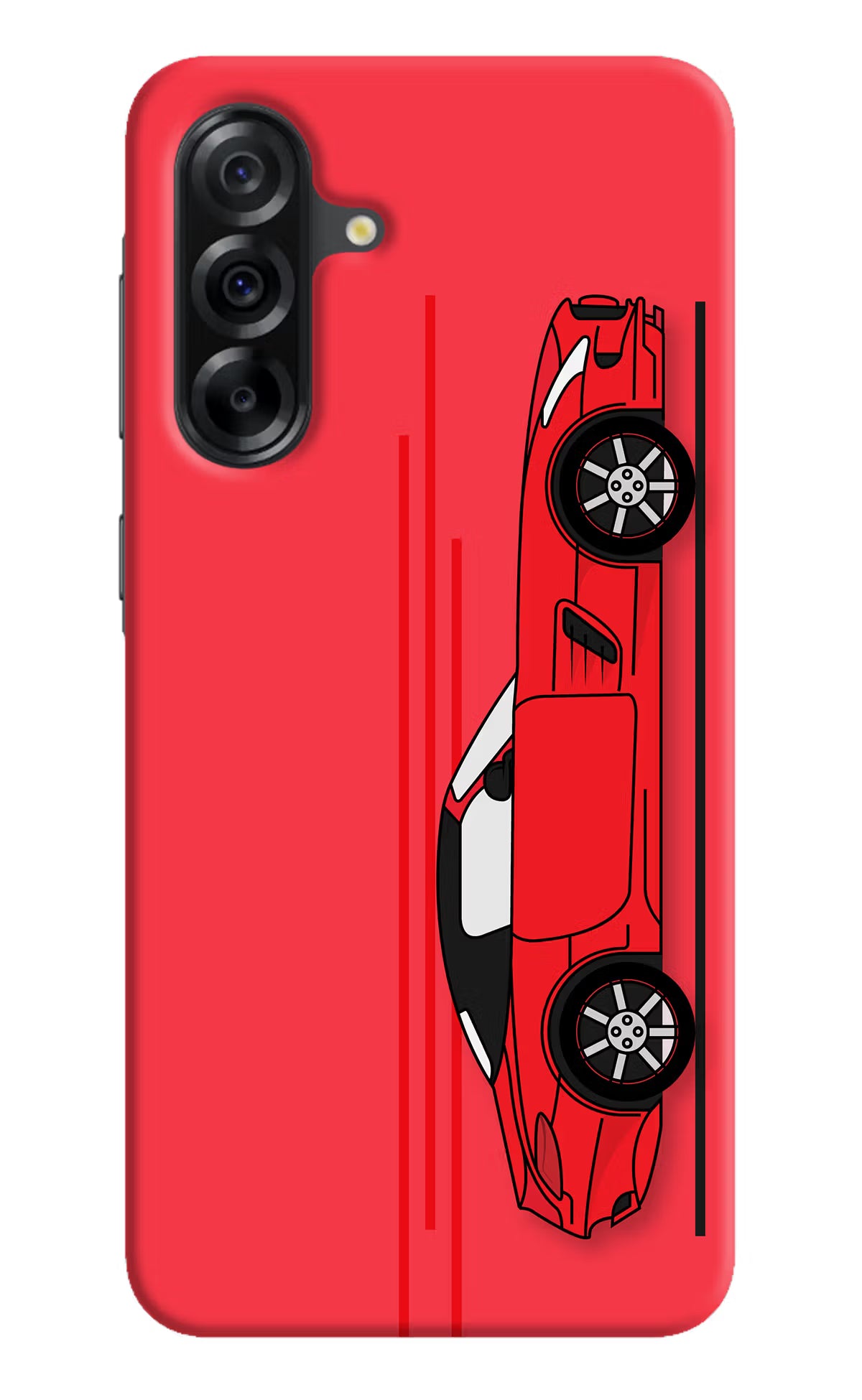 Red Velocity Samsung A36 5G Hard Case Back Cover by Casekaro