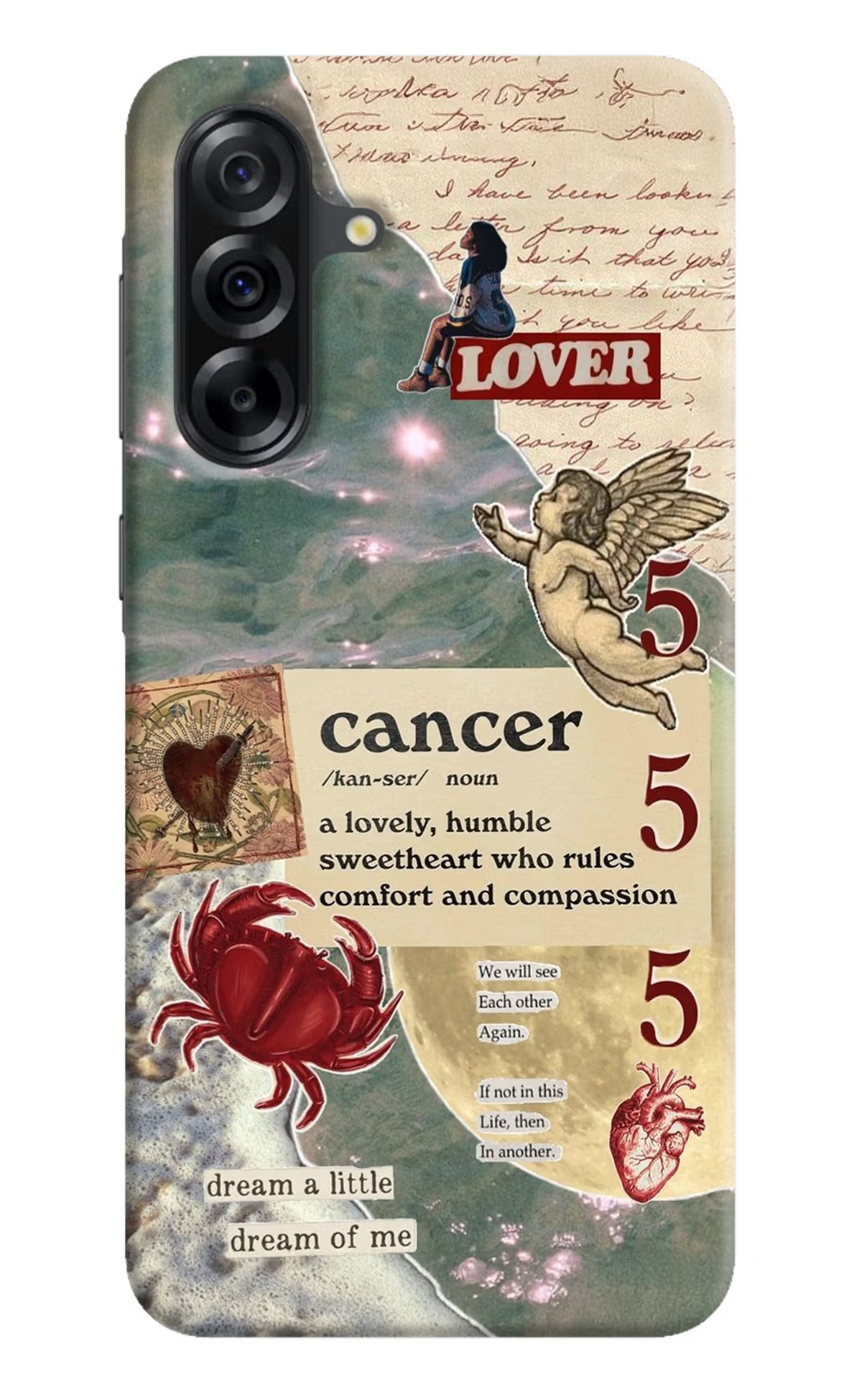 Cancer Zodiac Samsung A36 5G Hard Case Back Cover by Casekaro