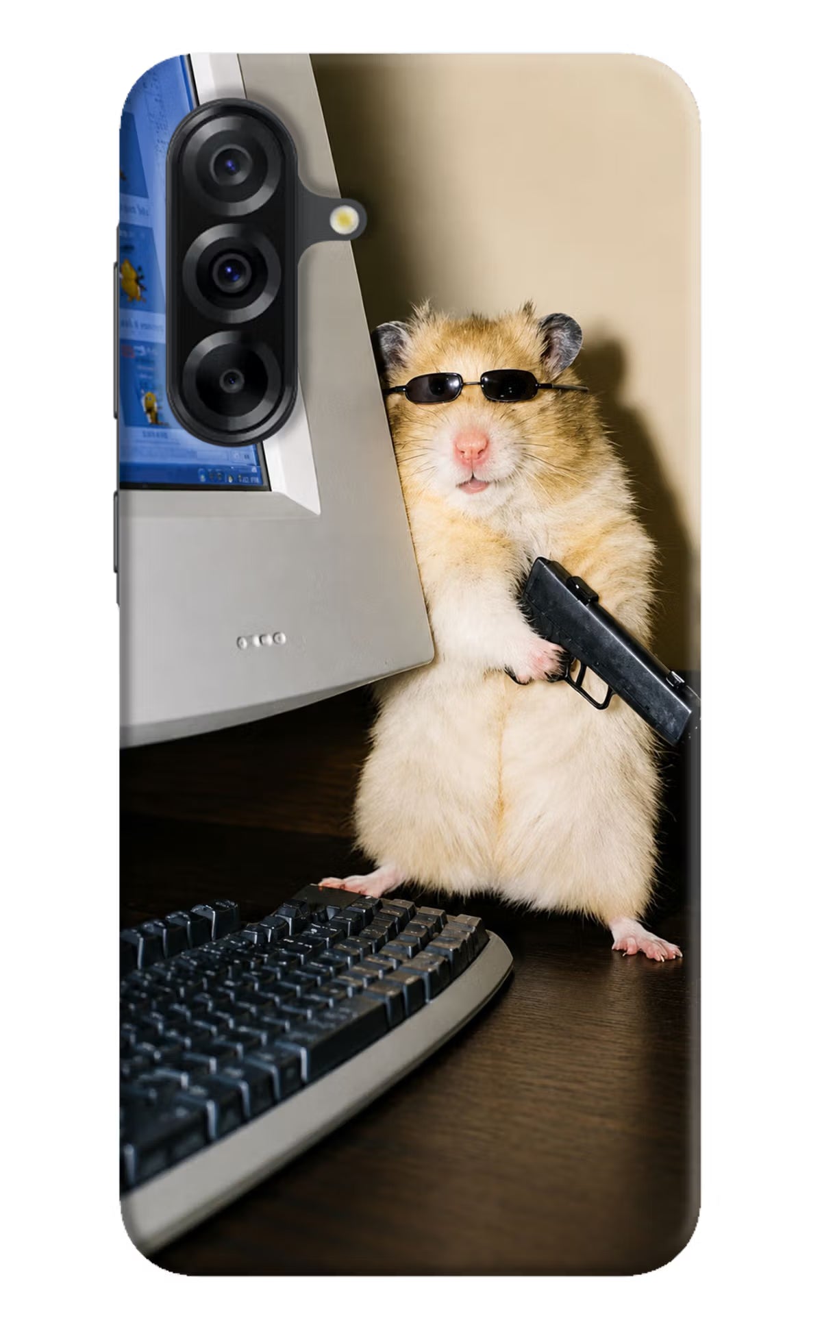 Hacker Hamster Samsung A36 5G Back Cover