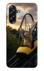 Rollercoaster Dog Samsung A36 5G Hard Case Back Cover by Casekaro