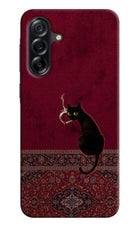 Midnight Cat Samsung A36 5G Hard Case Back Cover by Casekaro