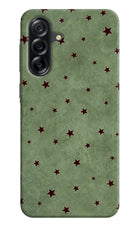 Green Stars Samsung A36 5G Hard Case Back Cover by Casekaro