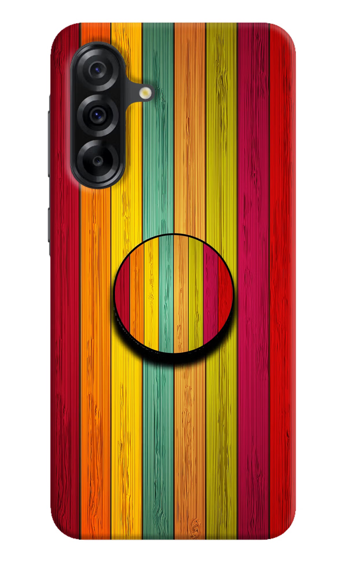 Multicolor Wooden Samsung A36 5G Pop Case by Casekaro