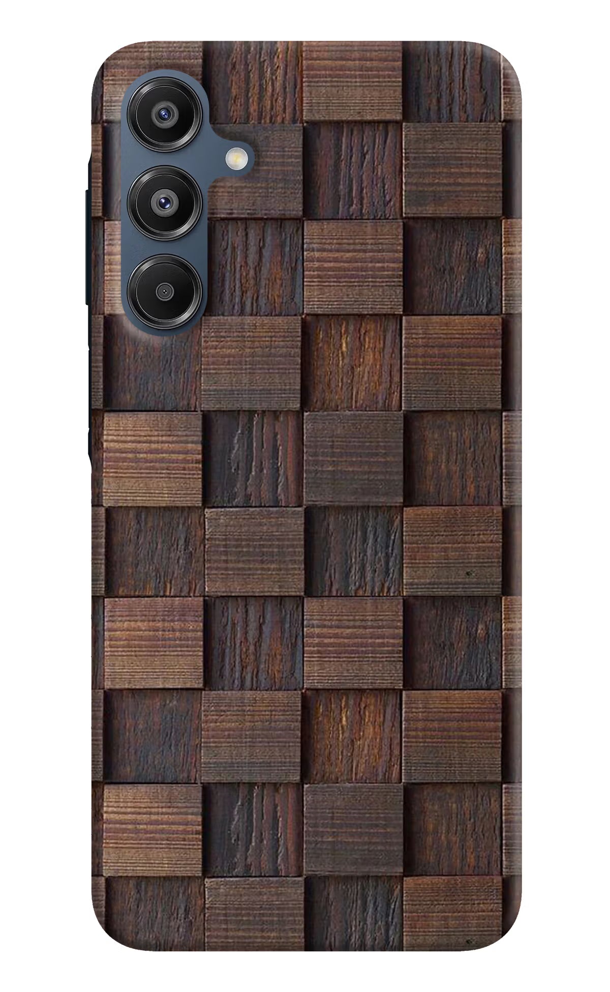 Wooden Cube Design Samsung A16 5G Hard Case Back Cover by Casekaro
